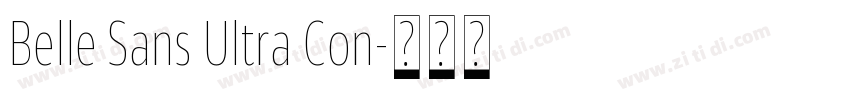 Belle Sans Ultra Con字体转换